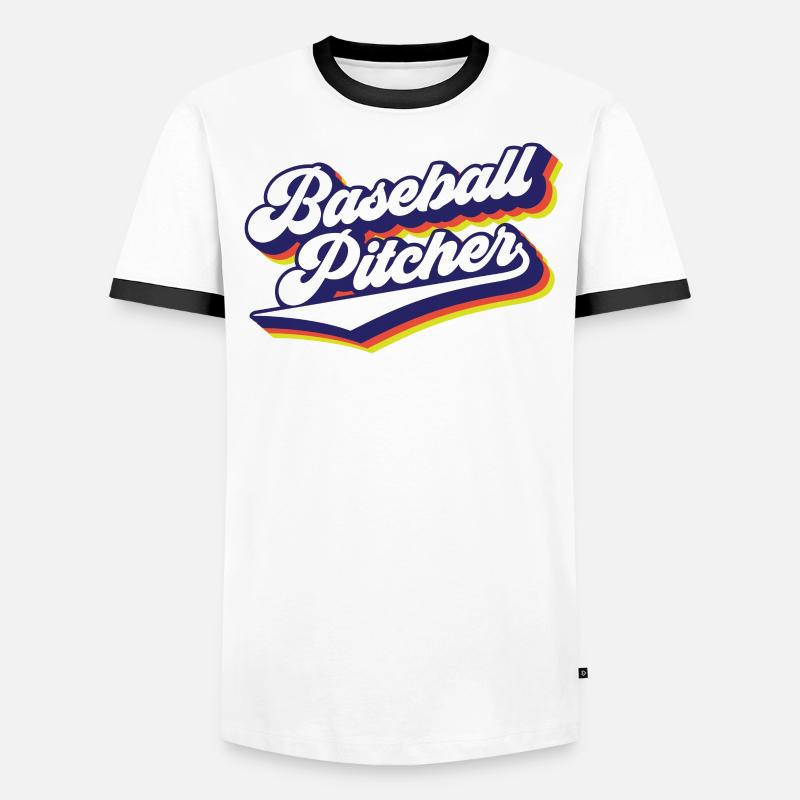Baseball Pitcher Hobby Pitcher Player Men's Ringer Shirt