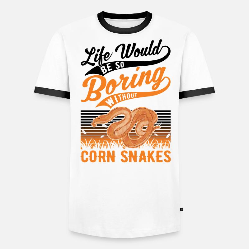 Corn Snake Cadeau Corn Snake T-shirt contrasté Homme