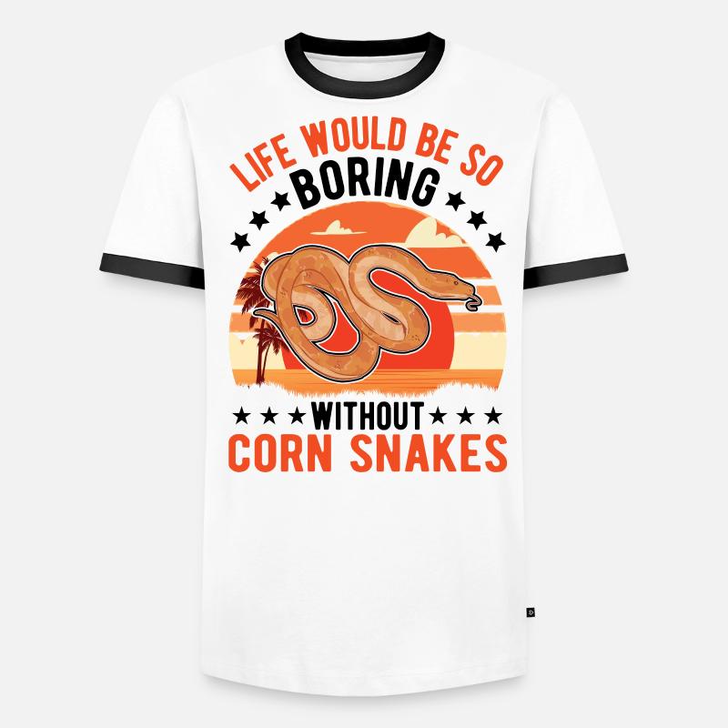Corn Snake Cadeau Corn Snake T-shirt contrasté Homme