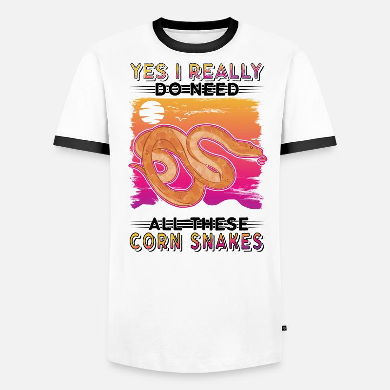 Corn Snake Cadeau Corn Snake T-shirt contrasté Homme