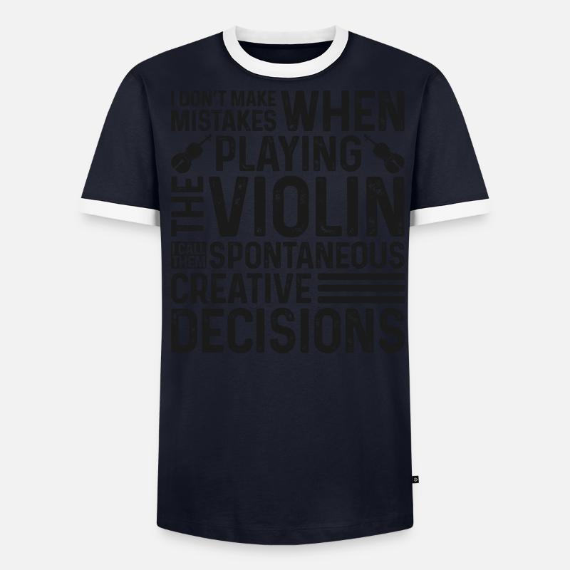 Violoniste de violon que je ne fais pas T-shirt contrasté Homme