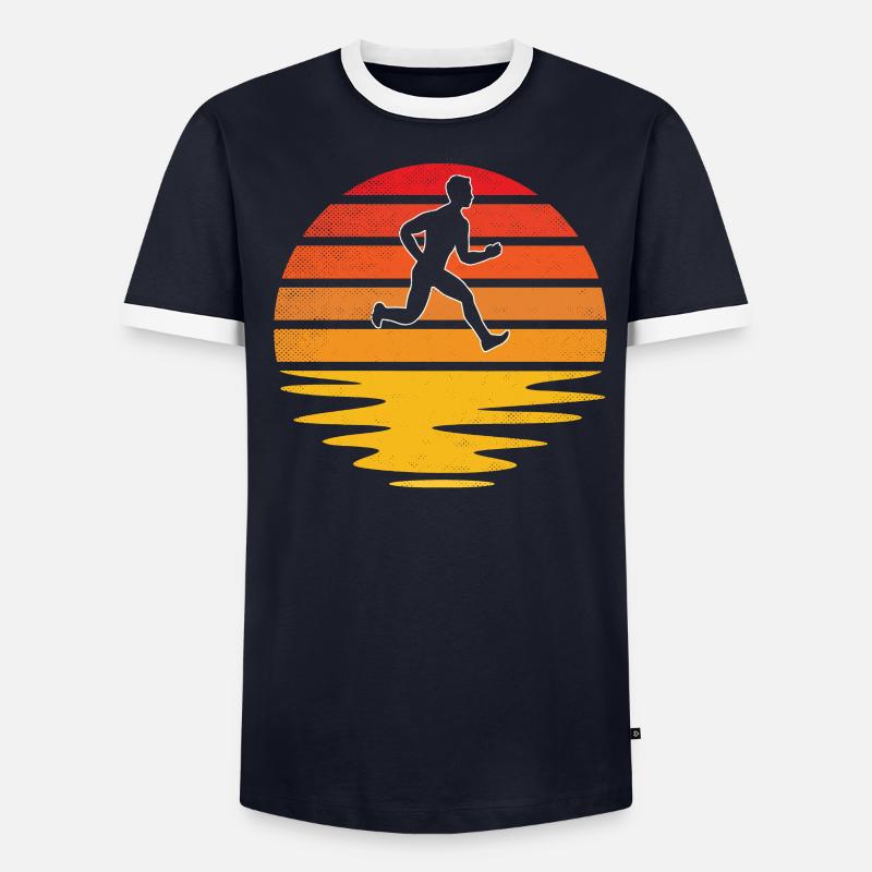 Jogging Rétro T-shirt contrasté Homme