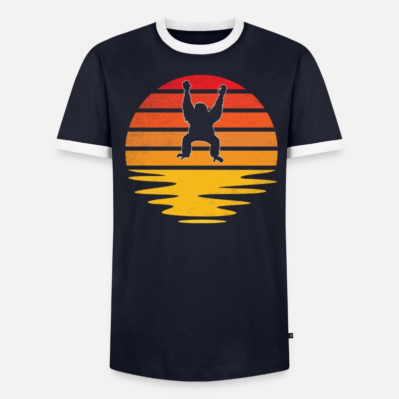 Gorilla Rétro T-shirt contrasté Homme