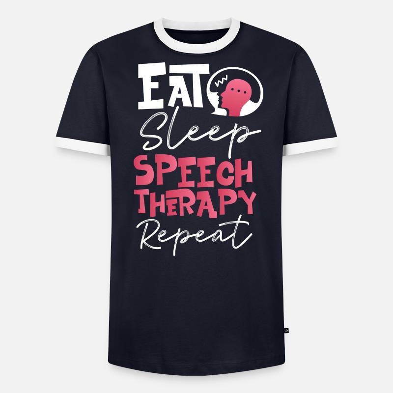 Speech Therapist Therapy Assistant Männer Kontrast-T-Shirt
