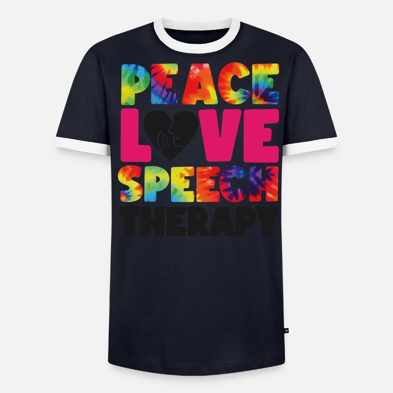 Speech Therapist Therapy Assistant Männer Kontrast-T-Shirt