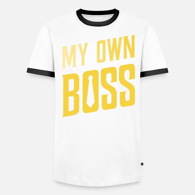 Mein Eigener Chef Freelancer Selbstständig Männer Kontrast-T-Shirt