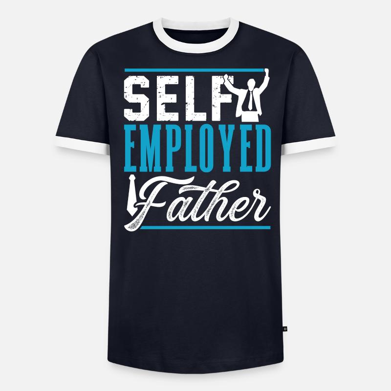 Self-employed father Self-employed Freelancer Men's Ringer Shirt