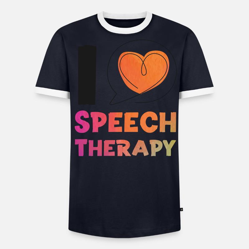 Speech Therapist Therapy Assistant Männer Kontrast-T-Shirt