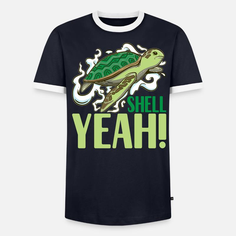 Turtle Turtle Aquatic turtle Men's Ringer Shirt