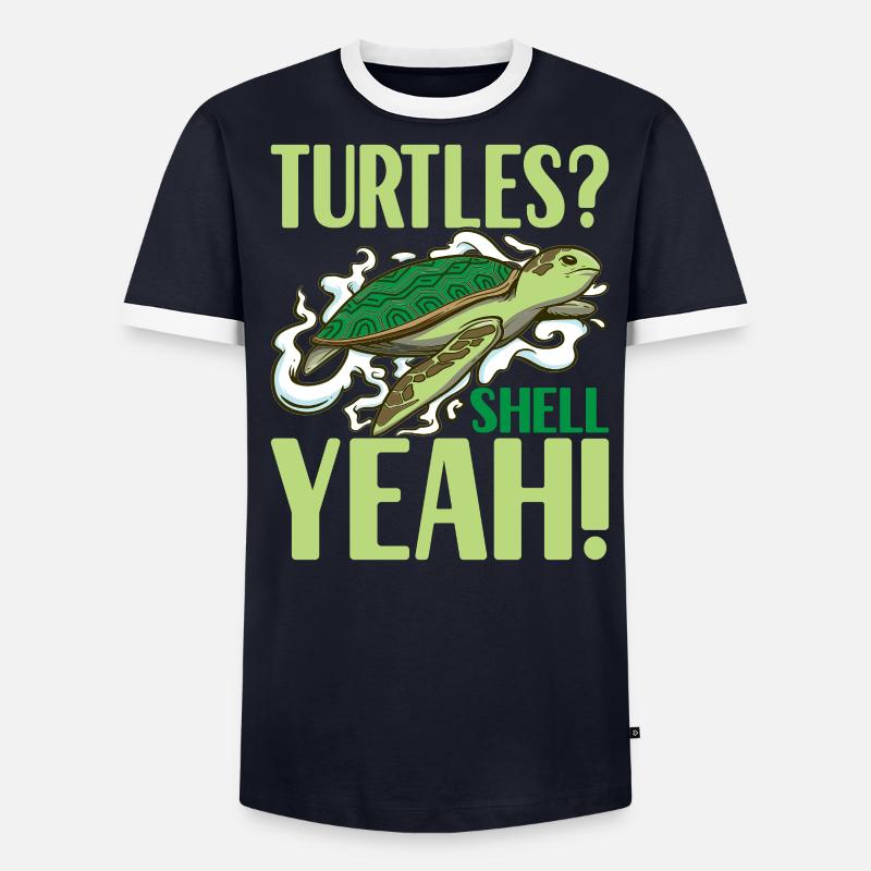 Turtle Turtle Aquatic turtle Men's Ringer Shirt
