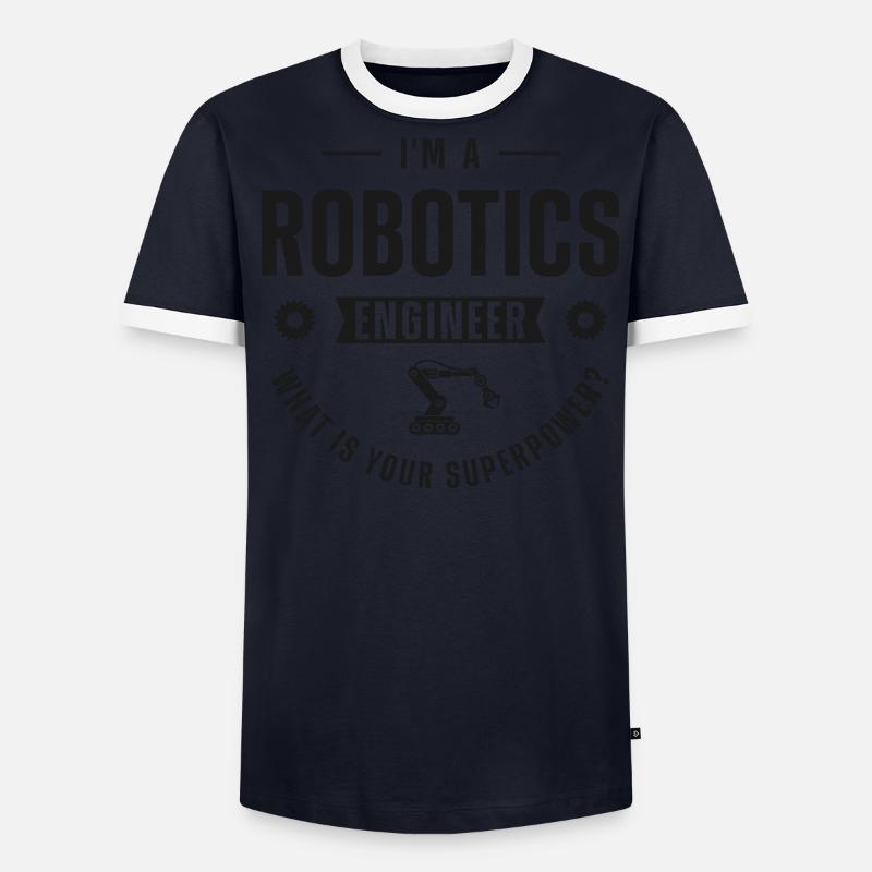 Robot Robotics Engineer I'm A - Männer Kontrast-T-Shirt - undefined