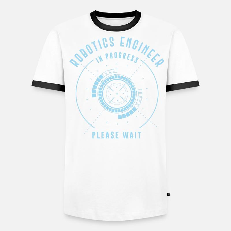 Robot Robotics Engineer Robotics Men's Ringer Shirt
