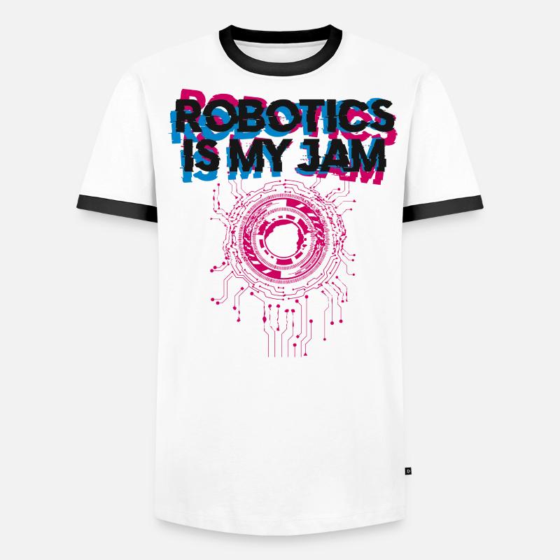 Robot Robotics Engineer Robotics Men's Ringer Shirt