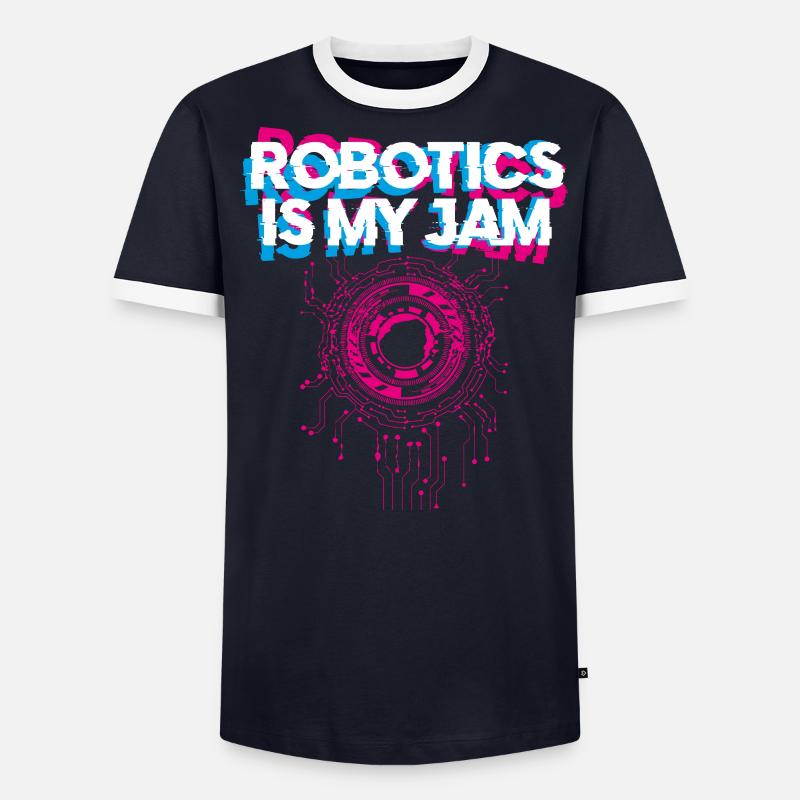 Robot Robotics Engineer Robotics - Männer Kontrast-T-Shirt - undefined
