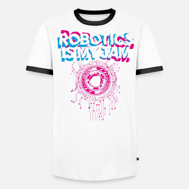 Robot Robotics Engineer Robotics Men's Ringer Shirt