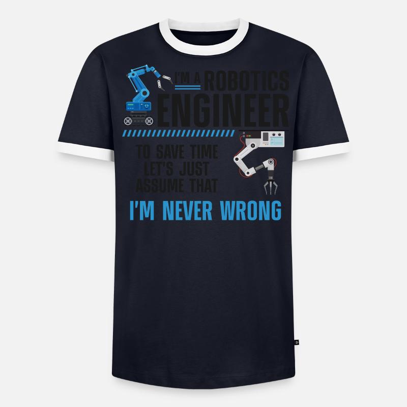 Robot Robotics Engineer I'm A - Männer Kontrast-T-Shirt - undefined