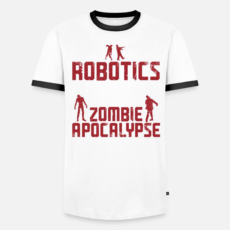 Robot Robotics Engineer Robotics Men's Ringer Shirt