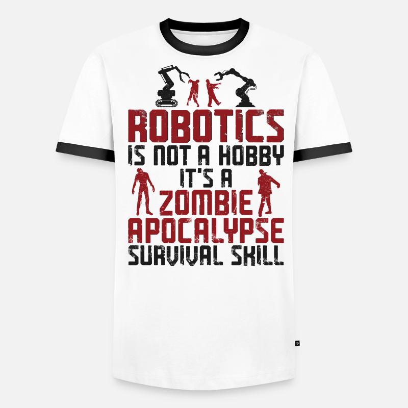 Robot Robotics Engineer Robotics Men's Ringer Shirt