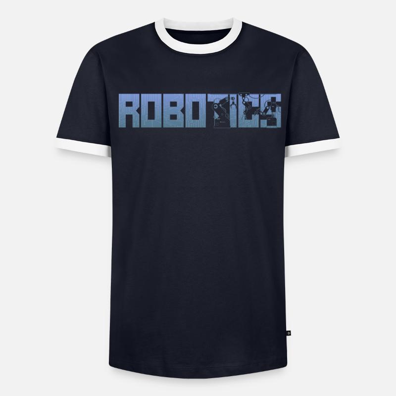 Robot Robotics Engineer Robotics - Männer Kontrast-T-Shirt - undefined