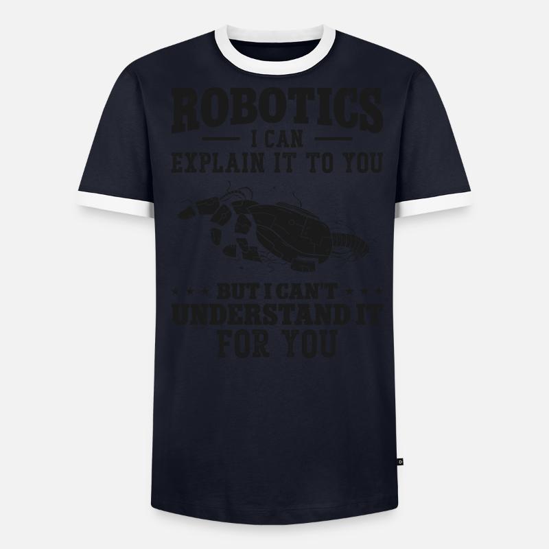 Robot Robotics Engineer Robotics I - Männer Kontrast-T-Shirt - undefined
