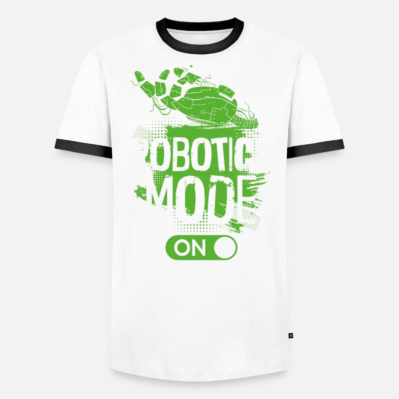 Robot Robotics Engineer Robotics Men's Ringer Shirt