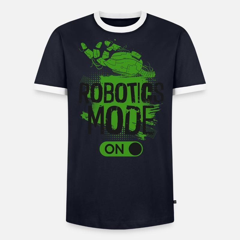 Robot Robotics Engineer Robotics - Männer Kontrast-T-Shirt - undefined