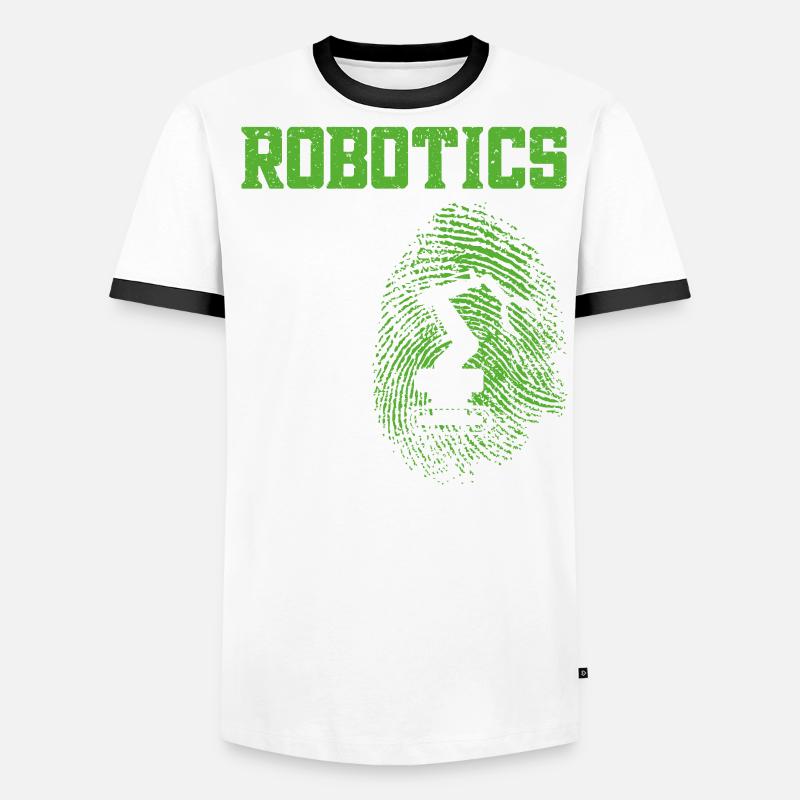 Robot Robotics Engineer Robotics Men's Ringer Shirt