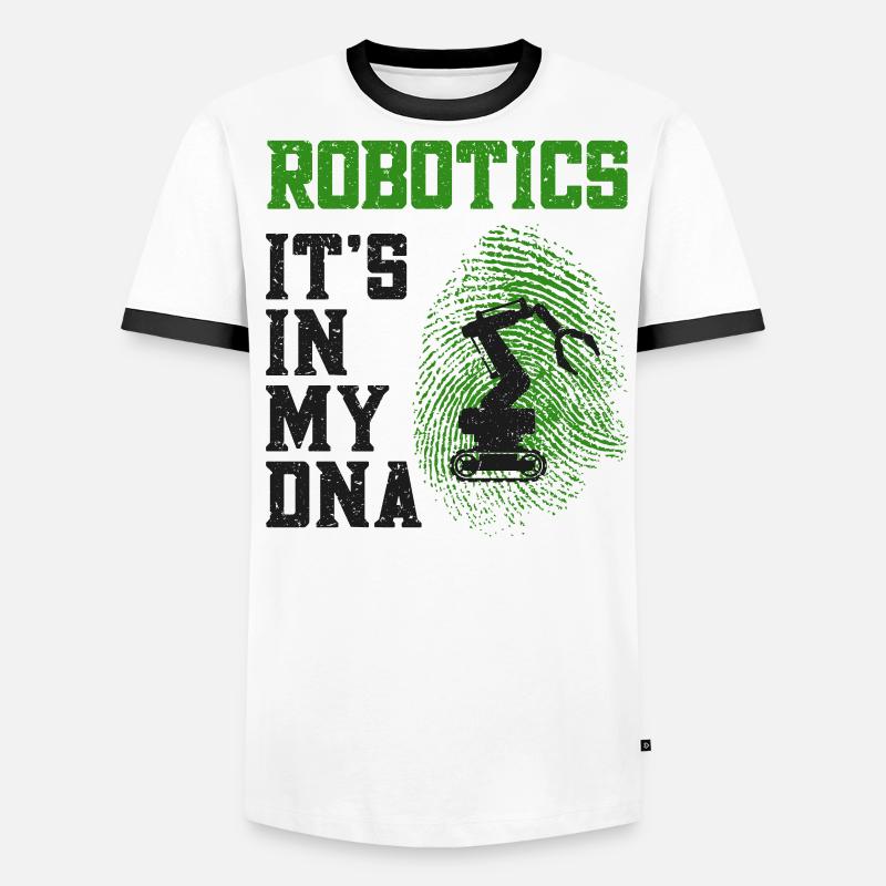 Robot Robotics Engineer Robotics Men's Ringer Shirt