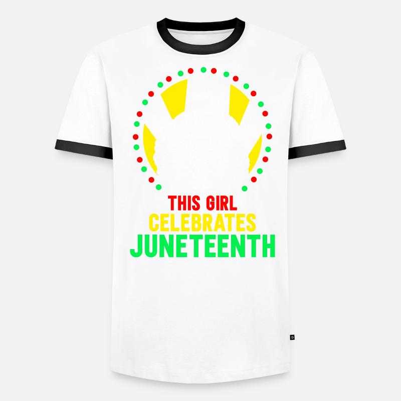 Dieses Mädchen Feiert Den Juneteenth 1865 Black Männer Kontrast-T-Shirt