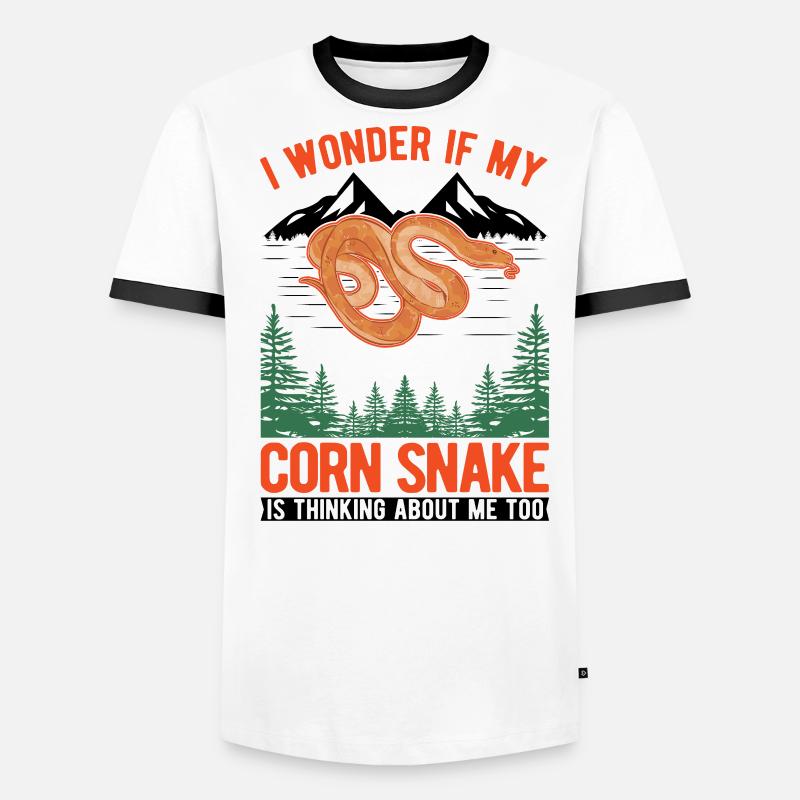 Corn Snake Cadeau Corn Snake T-shirt contrasté Homme