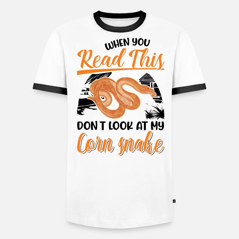 Corn Snake Cadeau Corn Snake T-shirt contrasté Homme
