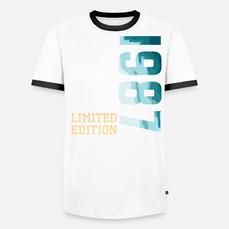 1987 Édition limitée T-shirt contrasté Homme