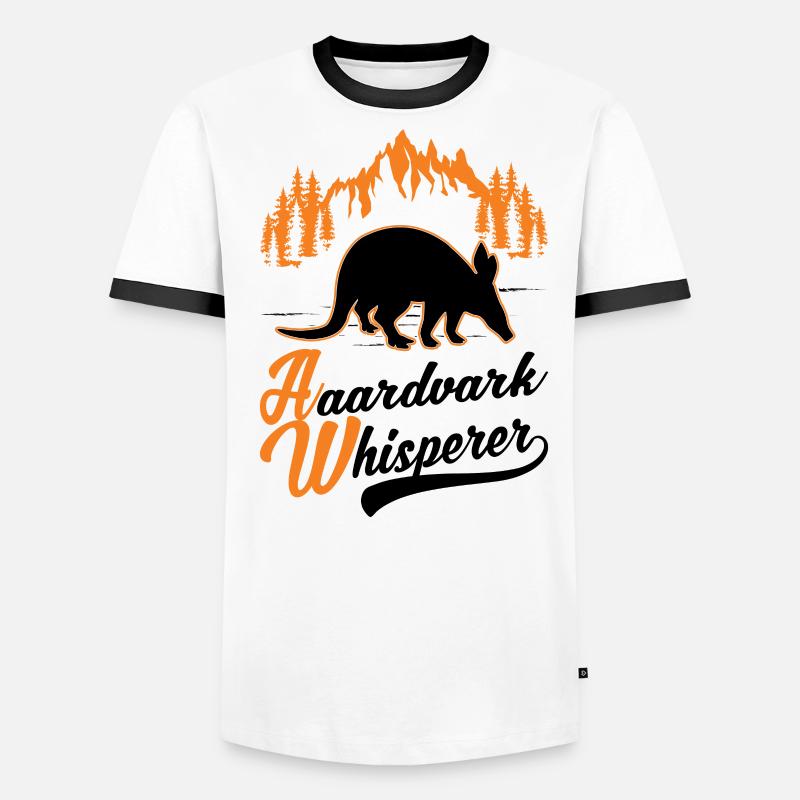 Erdferkel Flüsterer Aardvark Whisperer T-shirt contrasté Homme