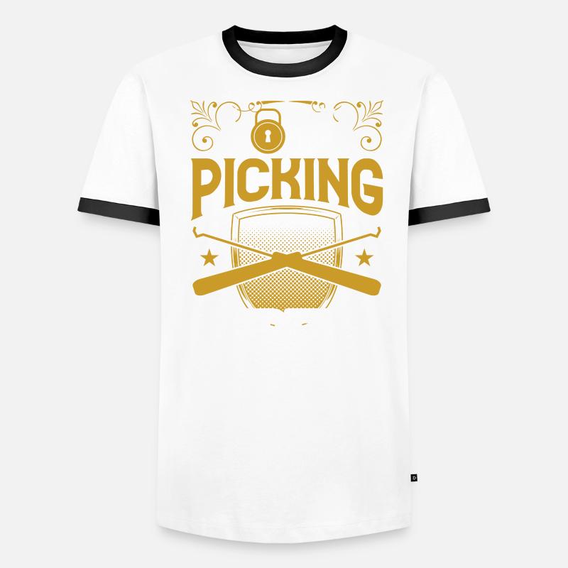 Lockpicking Experte Schloss Lock Picking Knacken Männer Kontrast-T-Shirt