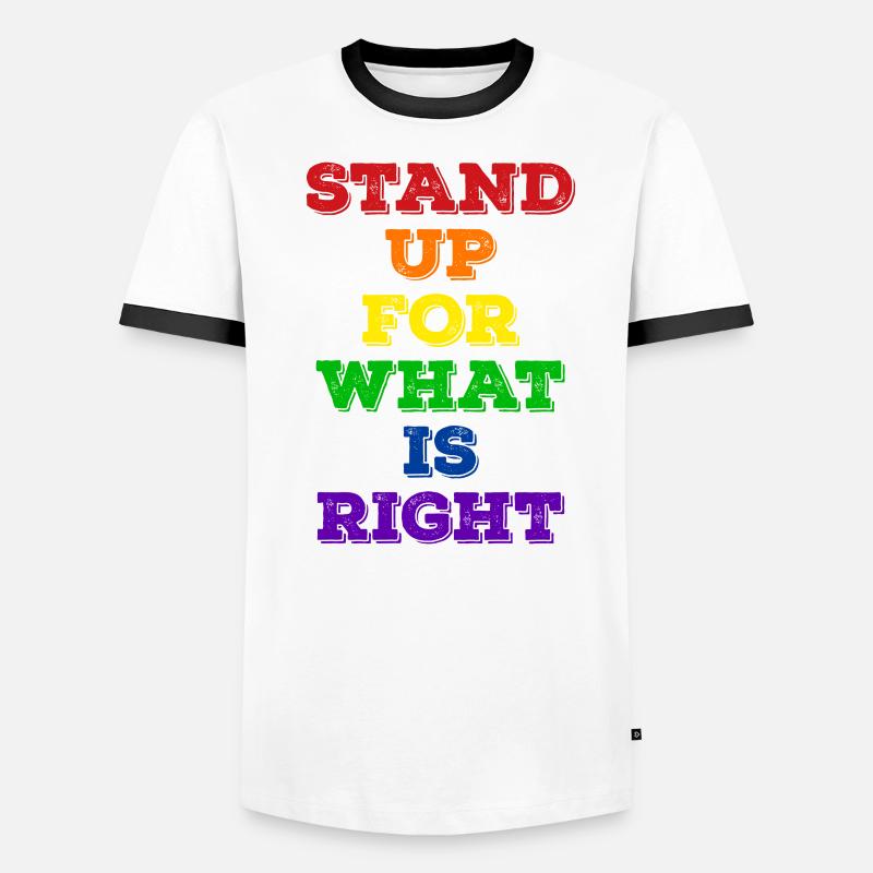Pride LGBT Statement Men's Ringer Shirt