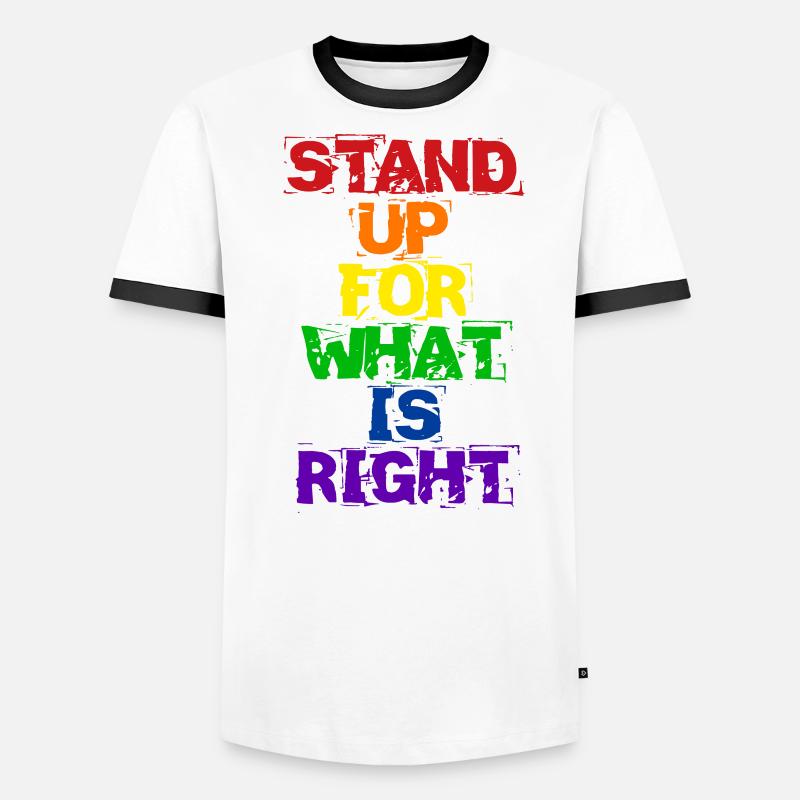 Pride LGBT Statement Men's Ringer Shirt