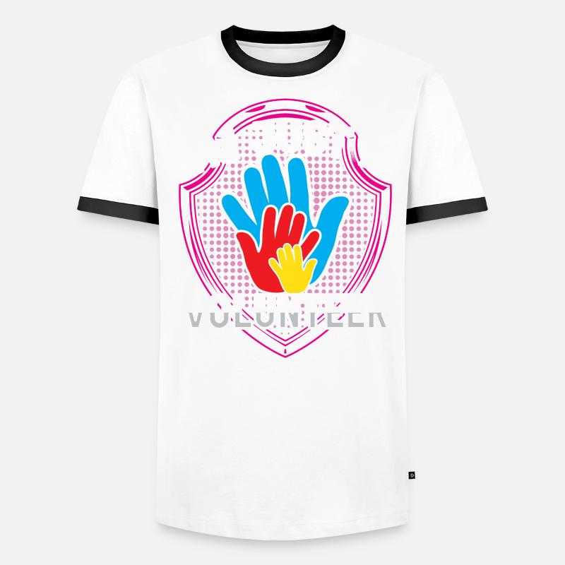 Ich Bin Nur Ein Freiwilliger Freiwillig Ehrenamt Männer Kontrast-T-Shirt
