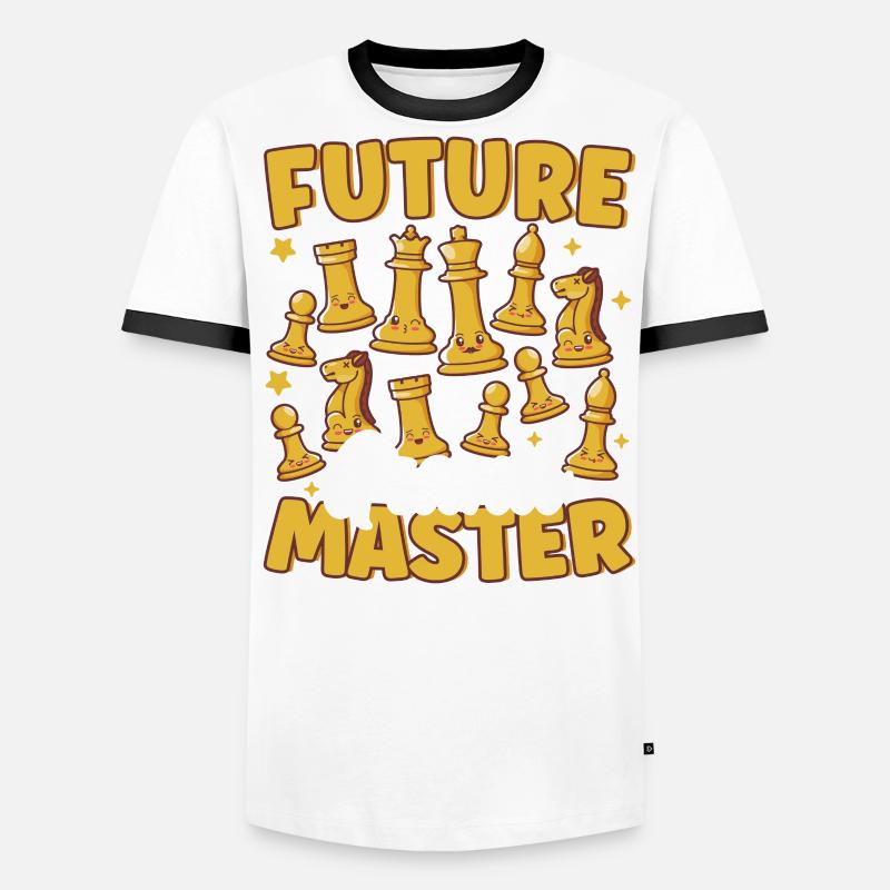Future Grandmaster Chess Player Cute Chess Pieces Men's Ringer Shirt