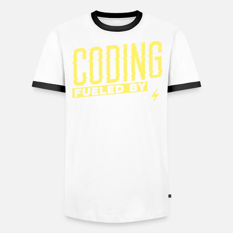 Programmieren Mit Energydrinks Coding Coder Code - Männer Kontrast-T-Shirt - 