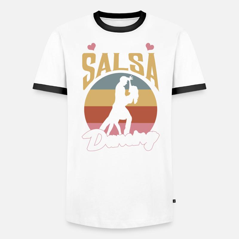 J’aime la danse salsa Hobby Dancer Dance T-shirt contrasté Homme