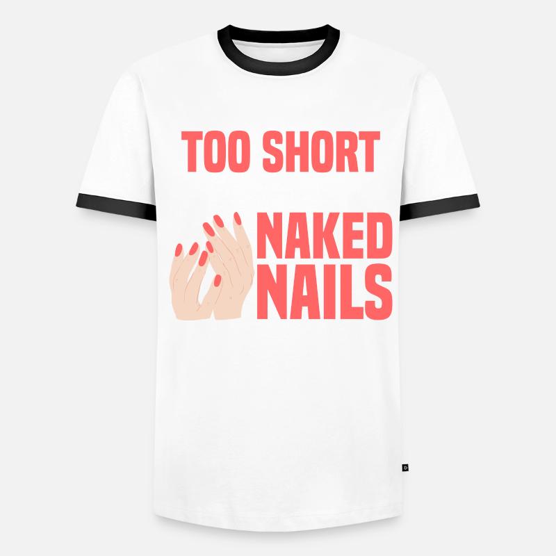 Nagellack Nageldesign Manicure Nagelstudio Nails Männer Kontrast-T-Shirt