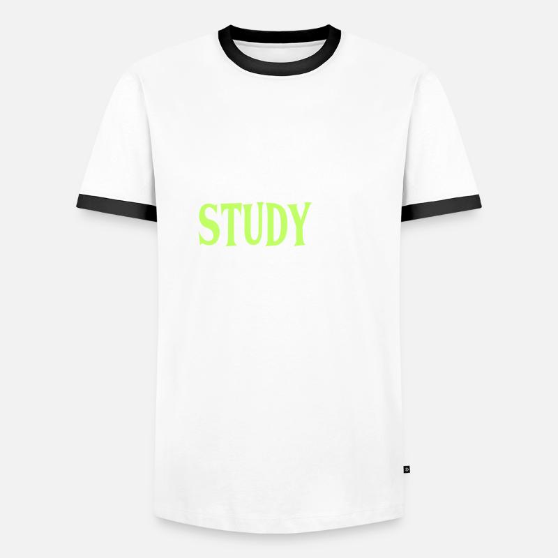 Study Saying Men's Ringer Shirt