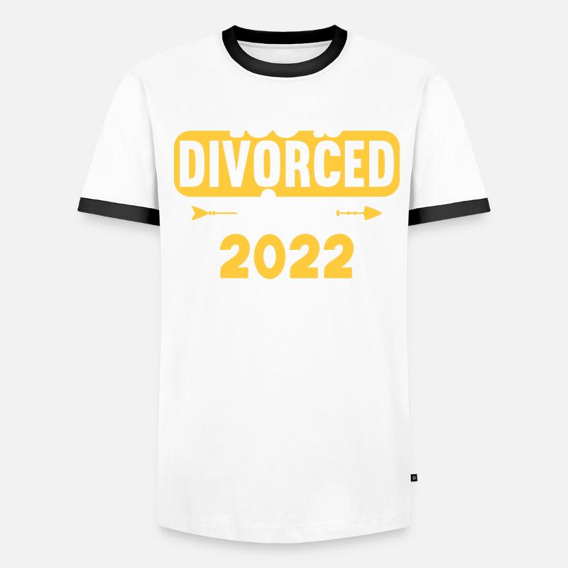 100% Divorced since 2022 Divorces Men's Ringer Shirt