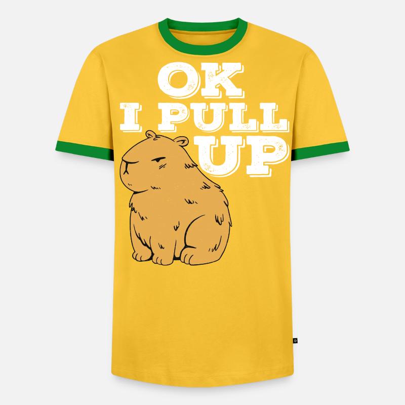Ok I Pull Up - Männer Kontrast-T-Shirt - undefined