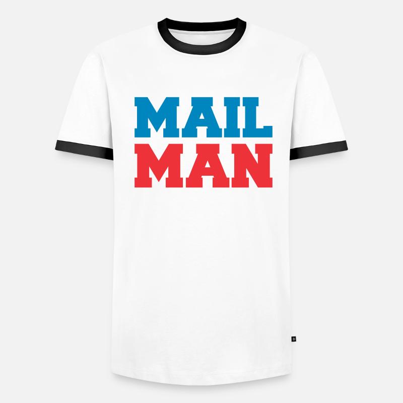Postman Postman Letter Parcel Service Gift T-shirt contrasté Homme