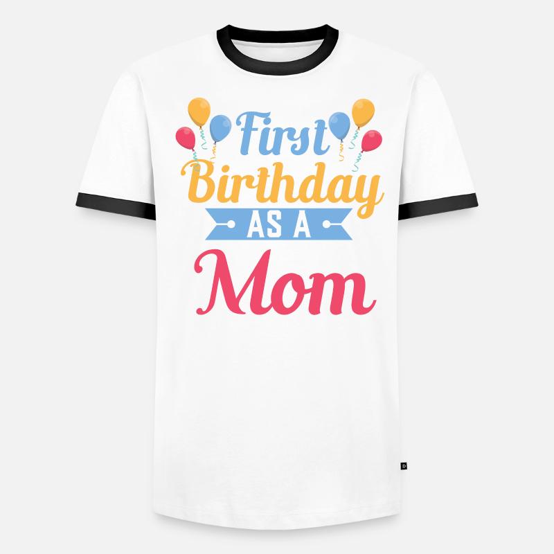 Erster Geburtstag Als Mutter Schwanger Sprüche Männer Kontrast-T-Shirt