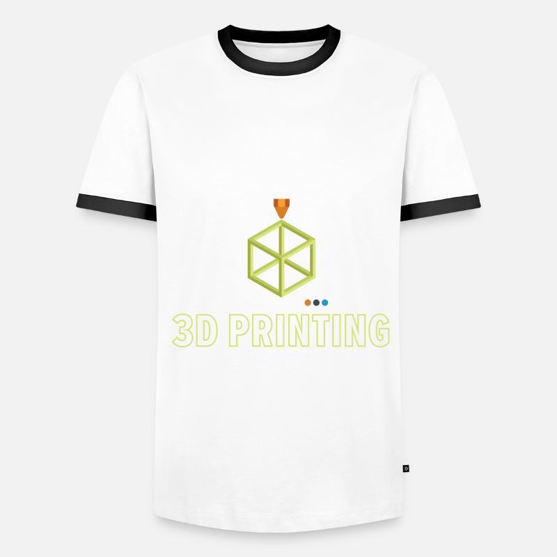 Prévisions du week-end: 100% de chances d’impression 3D T-shirt contrasté Homme
