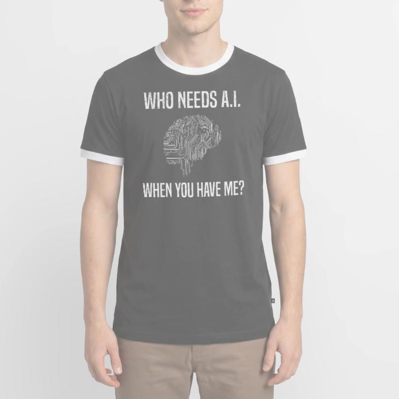 Internet Des Objets IOT Programmeur Admin IT T-shirt contrasté Homme