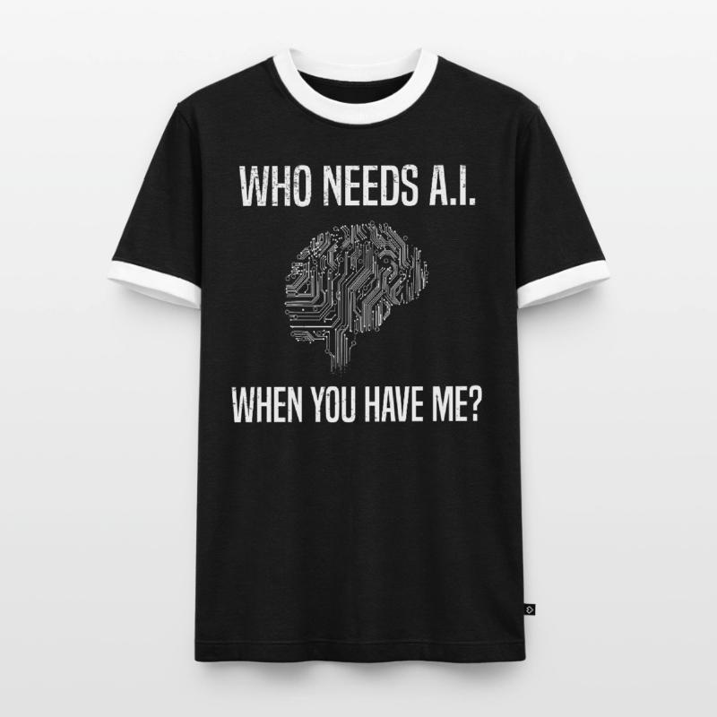 Internet Des Objets IOT Programmeur Admin IT T-shirt contrasté Homme