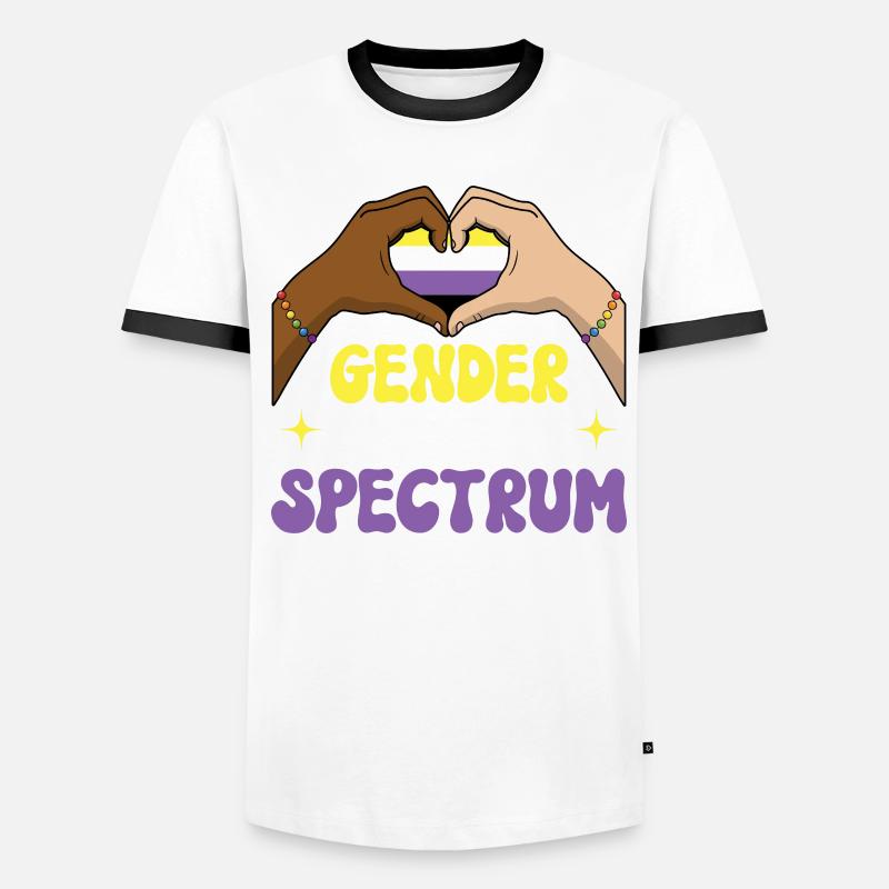 Non Binary Pride Genderqueer Männer Kontrast-T-Shirt